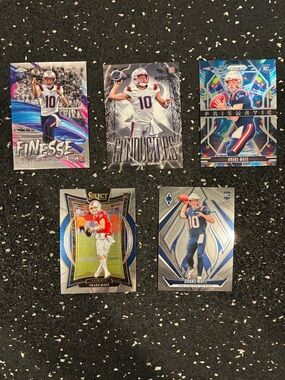 Panini Football Trading Card Lot - Blue, Silver, White, Black